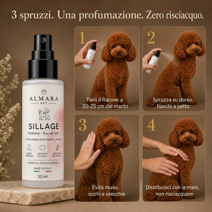 Almara Sillage — come si usa in 3 spruzzi