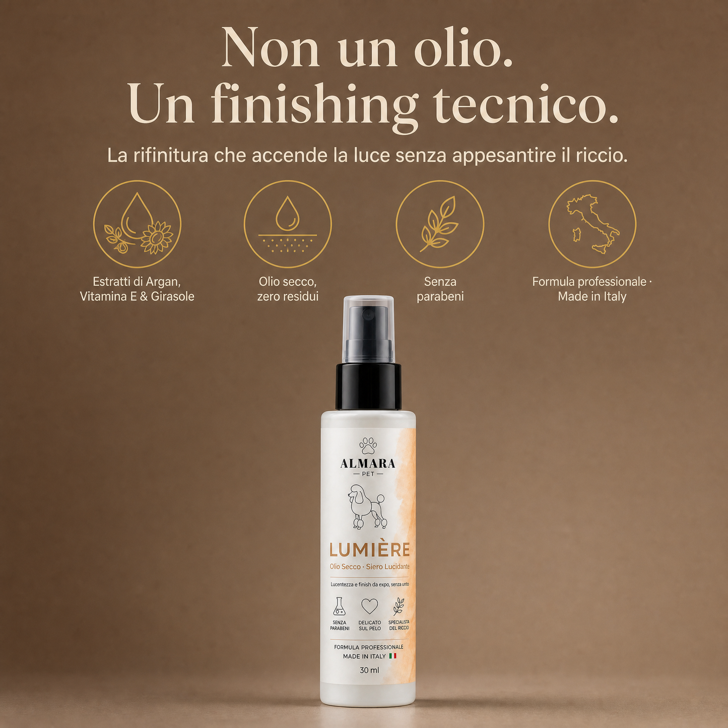 Almara Lumière — finishing tecnico