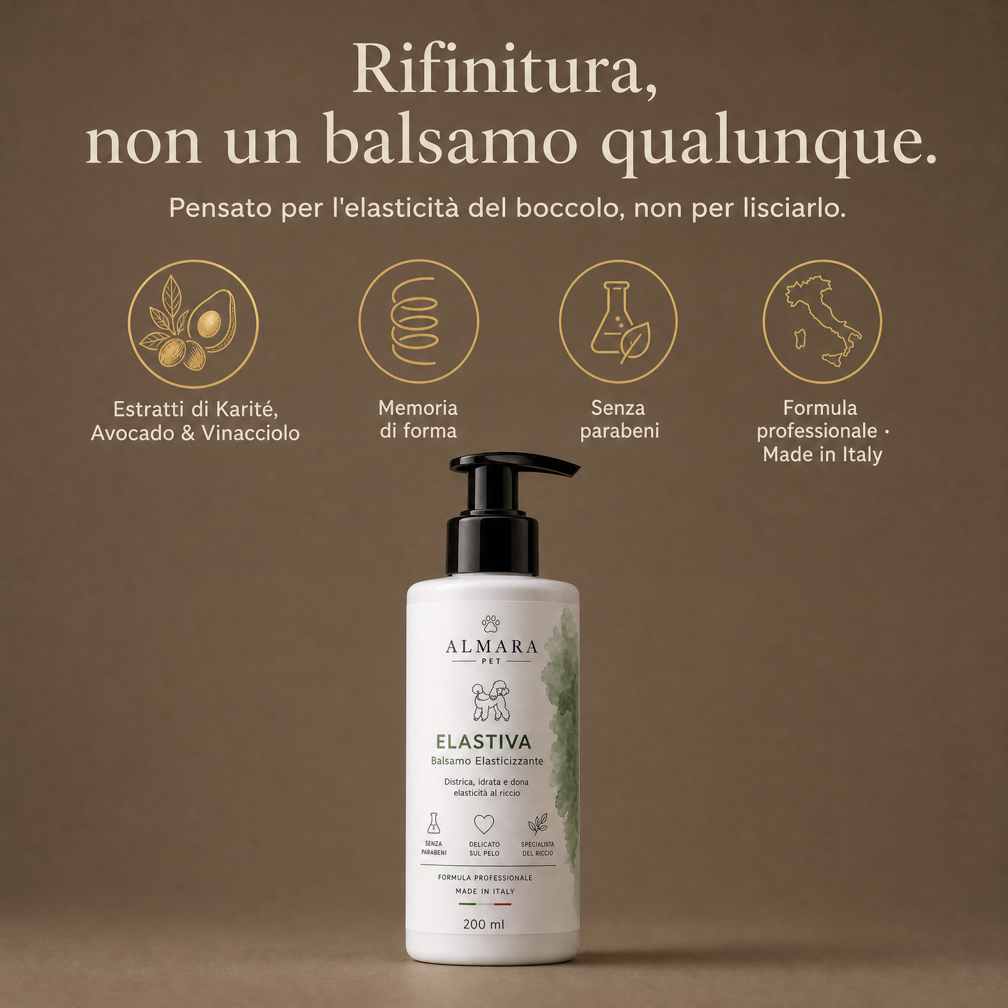 Almara Elastiva — rifinitura del riccio
