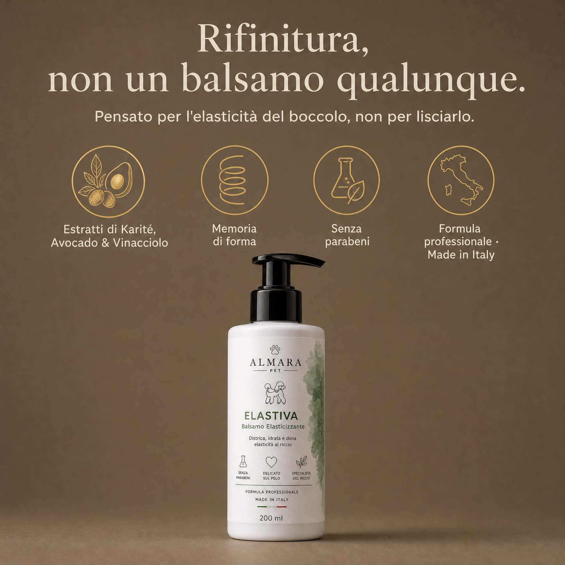 Almara Elastiva — rifinitura del riccio