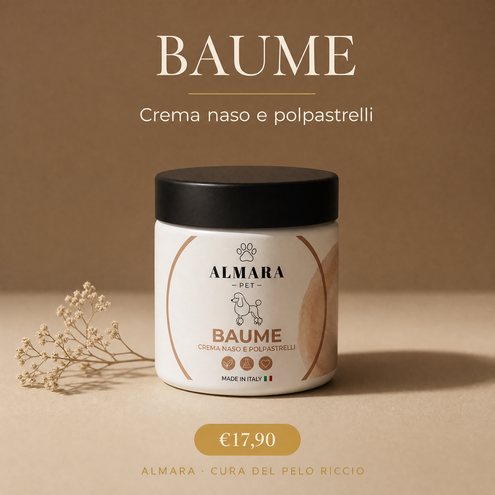 Almara Baume — crema naso e polpastrelli, €17,90