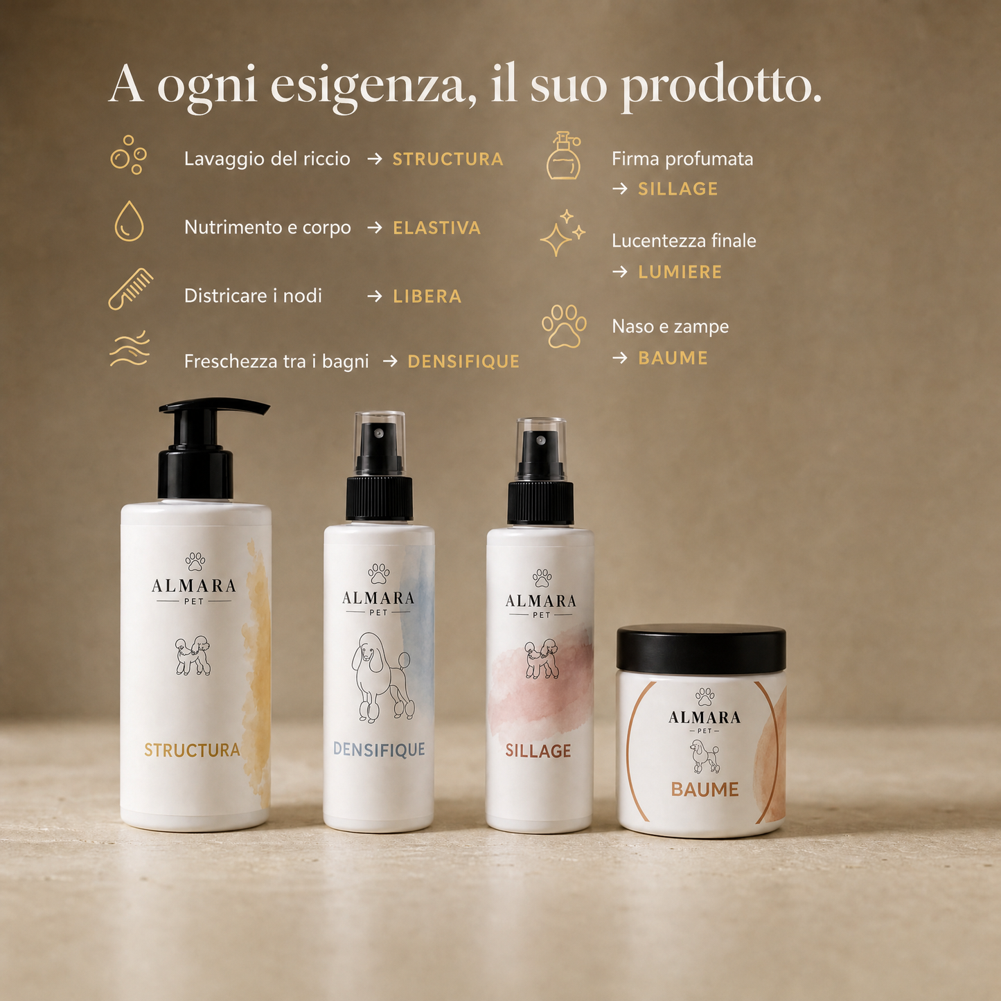 Almara Collezione Douceur — a ogni esigenza il suo prodotto