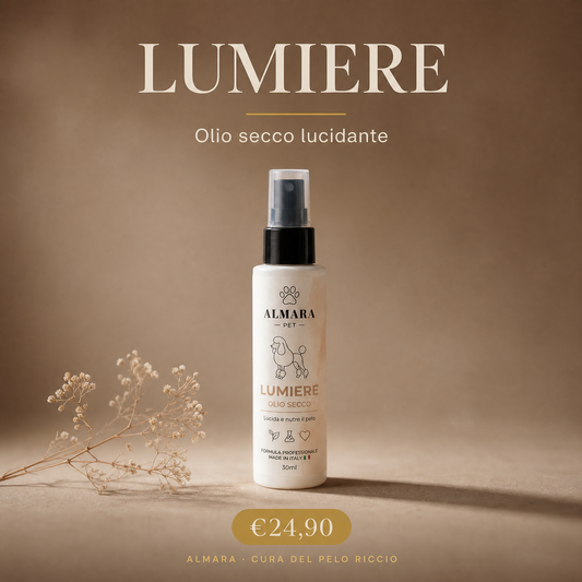 Almara Lumière — olio secco lucidante, €24,90