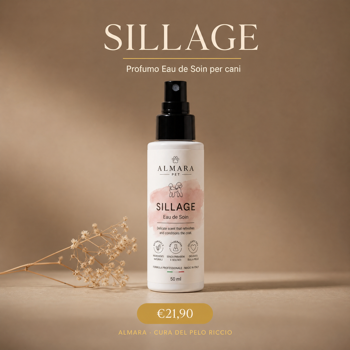 Almara Sillage — profumo Eau de Soin per cani, €21,90